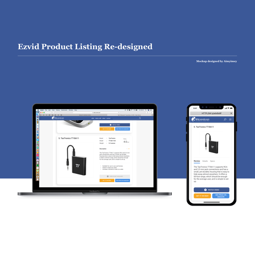 section of web page design, desktop only Design by aimyimey