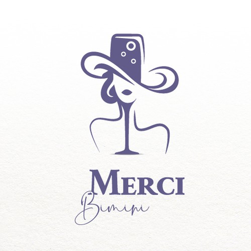 Design a logo for a boutique French cafe and champagne bar Design by Helen MOT