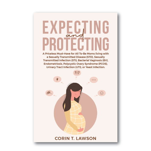 A Women's Health Book Cover For Pregnant Woman Protecting Their Pregnancy Design by romy