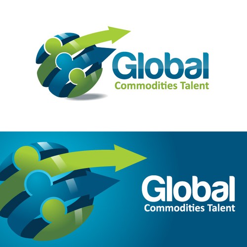 Logo for Global Energy & Commodities recruiting firm デザイン by decentdesigns
