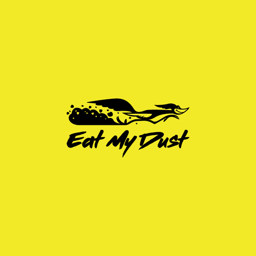 Running is Funning! Eat My Dust, a brand promoting the joy of running Design by banyustudio