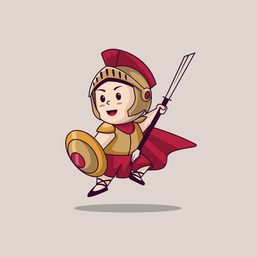 Warrior Mascot Design by AdriánKG