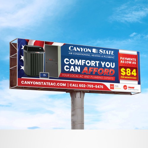 Design An Eye-Catching Billboard For An HVAC Company Design réalisé par RED DOT