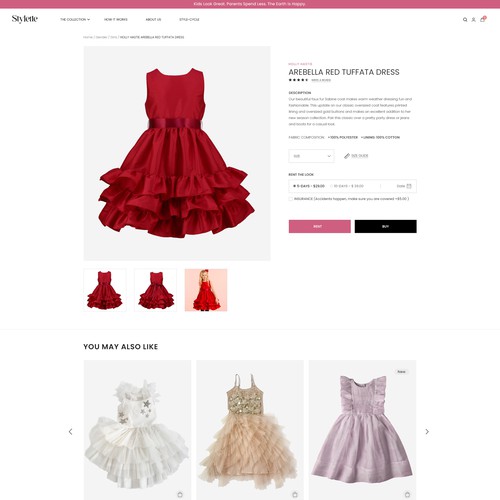 Needed: Cute Kids Clothing Site Redesign Design by Pixelopaque