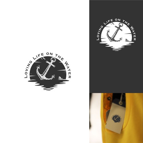 Designs Anchor graphic for nautical apparel brand. Logo design contest