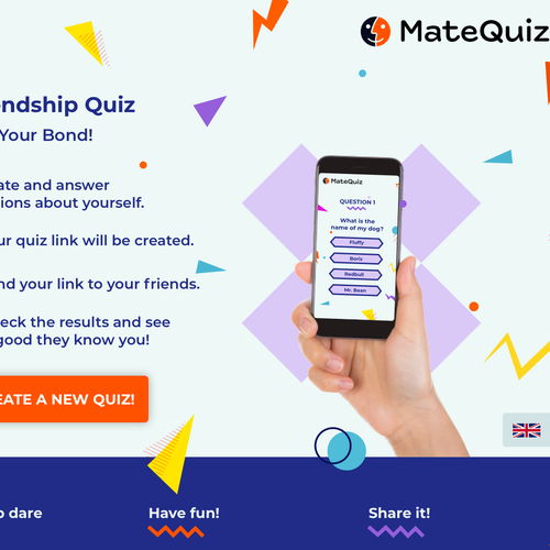 Redesign of a very popular quiz site (MateQuiz.com) Diseño de Lisa Web Design