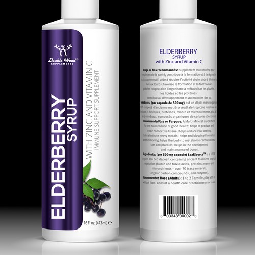 Download Elderberry Syrup Label And Bottle Mockup Product Label Contest 99designs
