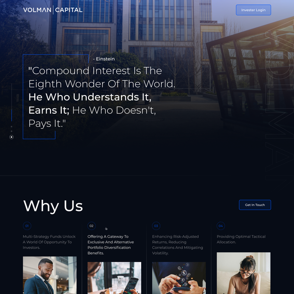 VOLMAN CAPITAL - website design