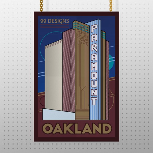 Community Contest: Create a great poster for 99designs' new Oakland office (MULTIPLE WINNERS!) Réalisé par insanemoe