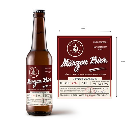 Microbrauerei: Bierflasche sucht Etikettendesign Design by Krasi Miletieva