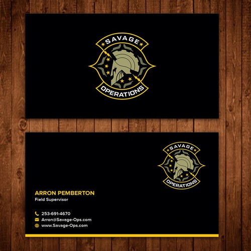 Business Card & Letterhead for Armed Security Agency Design by ™SF_Design™