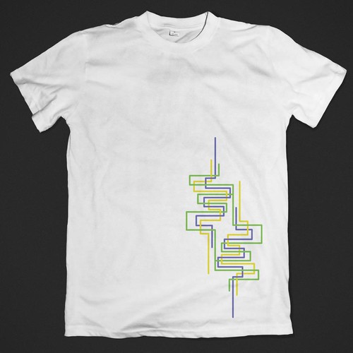 Diseño de Line Graph T-Shirt de Comet Didin