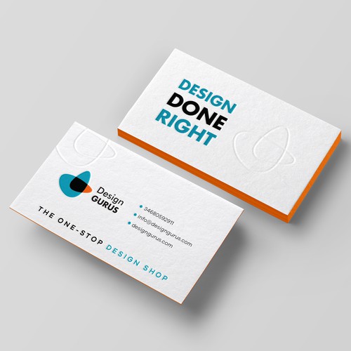 Business Card for DesignGurus.com Design réalisé par Birendra Chandra Das