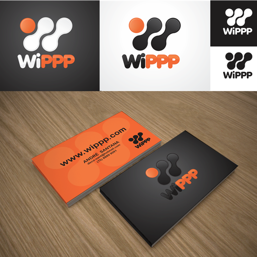 Create the next logo and business card for WiPPP Diseño de DecoSant