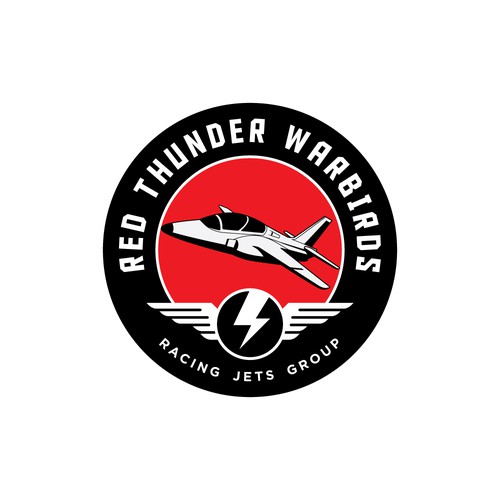 RED THUNDER LOGO Design by SangguhDesign