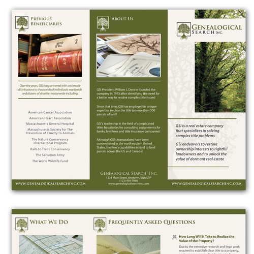 Professional & Sophisticated Brochure for Real Estate Development Firm! Design by AndrewDigger