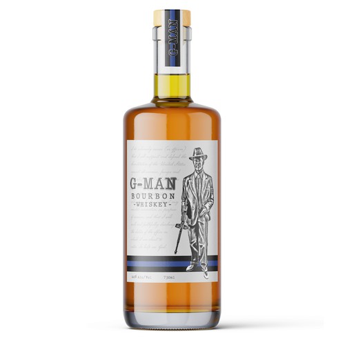 G-Man Whiskey Is seeking a distinctive design for our new brand. Design by sam2305