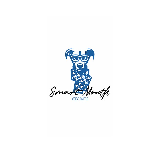 Logo cachorro hipster