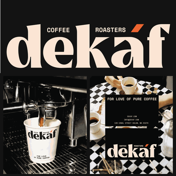 Premium branding & packaging design for decaf coffee