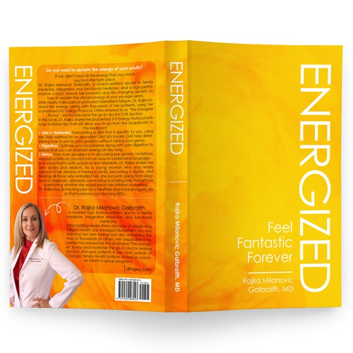 Design a New York Times Bestseller E-book and book cover for my book: Energized Design by Wizdizz