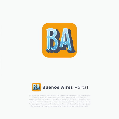 Logo for Substack Publication about Buenos Aires Design by emma11