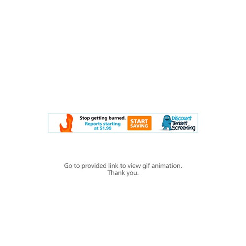 Call To Action Banner For Tenant Screening Service Banner Ad