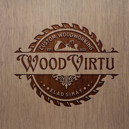 InfiniDesignさんのdesign a custom modern woodworking logoデザイン