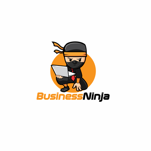 Business Ninja! Logo for fun startup consulting company. Logo design