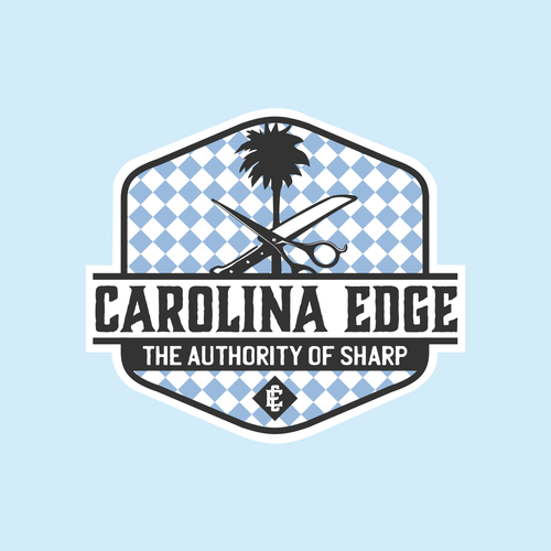 A retro / edgy logo for a mobile sharpening service called Carolina Edge Design by sikelwesi