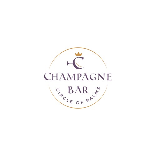 Luxury and modern Champagne Bar logo Design by alediba