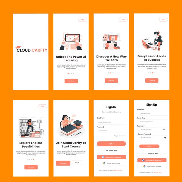 Splash Screens of App Design