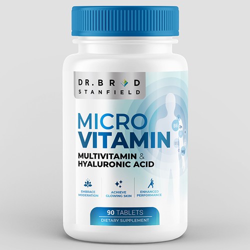 We Need a Vibrant and Scientifically-Inspired Label Design for MicroVitamin Design by Poroyo