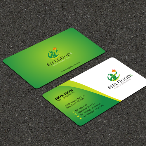 A Step To Better Health - Business card for the medical industry Design by FK_Designs