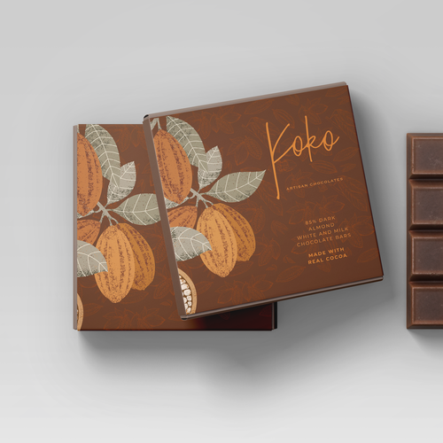 Design a folding chocolate box Design by Moi_Designers