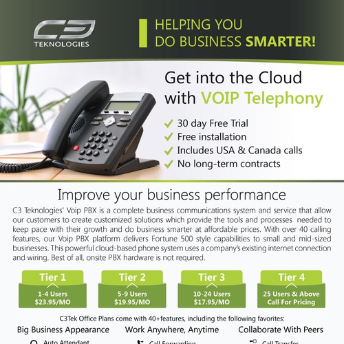 Full Page Flyer for Telecom Phone Services | Postcard, flyer or print ...