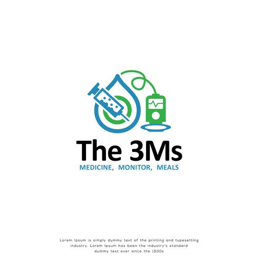 Logo for National Type 1 Diabetes Behavioral Health Research Study “3Ms 2.0” Design by Astart