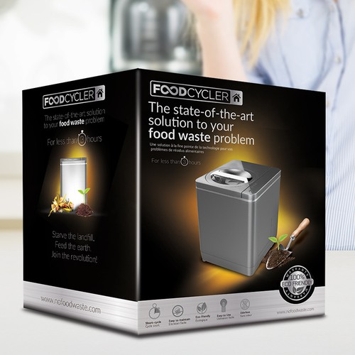 Food Cycler Indoor Composter Package Design Design by Mr. Ozz
