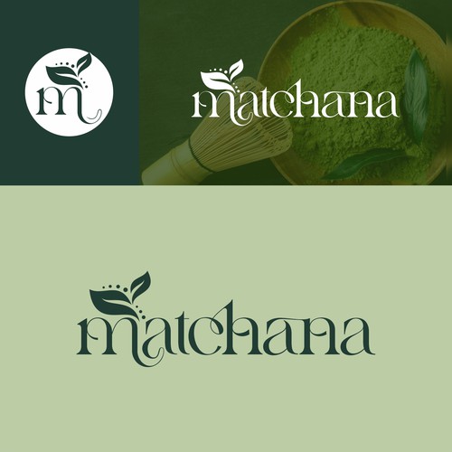 Looking for a Standout Brand Starter Pack to Attract Premium Matcha Enthusiasts for 'Matchana' Design by Tanny Dew ❤︎