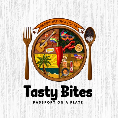 Design a Bold, Soulful Logo for Tasty Bites – Caribbean Meets Southern Comfort Design by TA Shorif