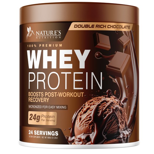 Diseño de Tasty Whey Protein Chocolate Design Needed for Nature's Nutrition de UnderTheSea™