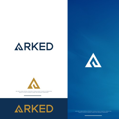 Logo and brand design for Arked Oy Design by polykindly