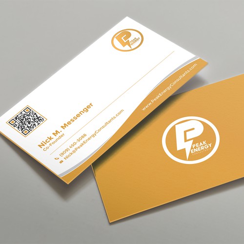 Modern Business Card Design for Electric Energy and Solar Company Design by kaylee CK