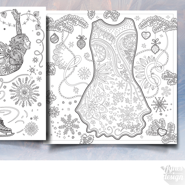 Coloring greeting card