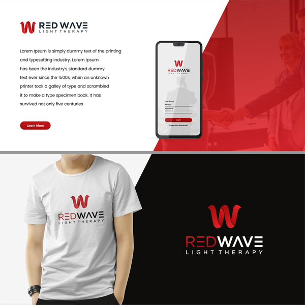 Design realizzato da Revano™️ intitolato "red wave"