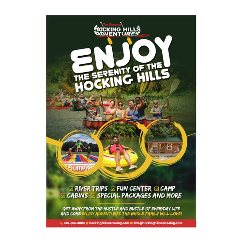 Hocking Hills Adventures Design by Bennah