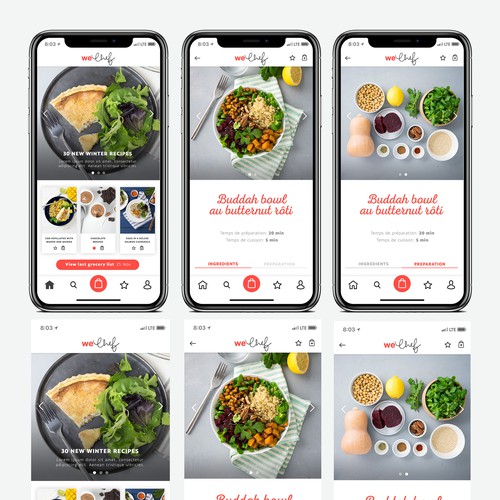 Designs | Designing a cooking social network app | App design contest