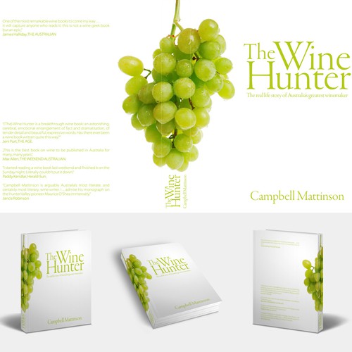 Book Cover -- The Wine Hunter Diseño de IgorChe