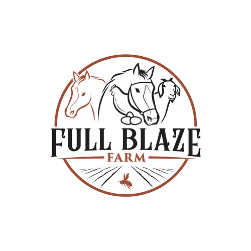 Logo needed for local small farm 'Full Blaze Farm' Design by Monk Brand Design