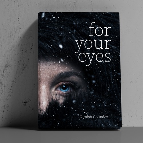 for your eyes- poetry and journal book cover Design by BoredSu