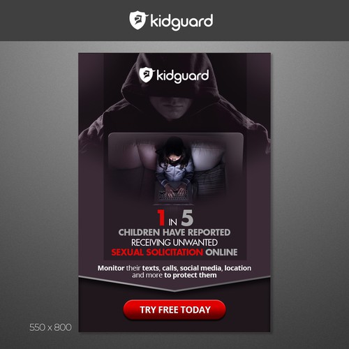 Design by m&mdesigns titled "Design banner ads for phone-monitoring service"